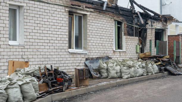 Professional Fire Damage Repair technician working in Chester, VA